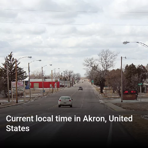 Current local time in Akron, United States