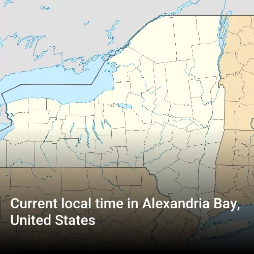 Current local time in Alexandria Bay, United States
