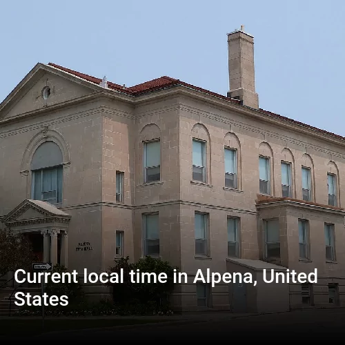 Current local time in Alpena, United States