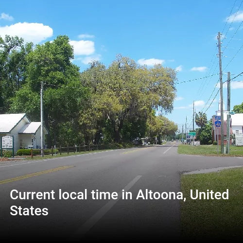 Current local time in Altoona, United States