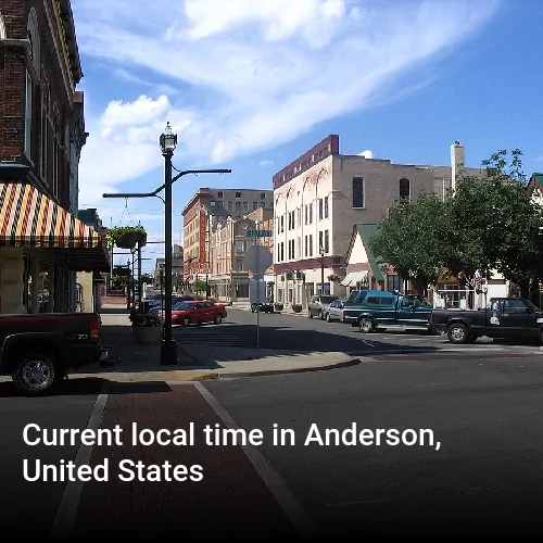 Current local time in Anderson, United States