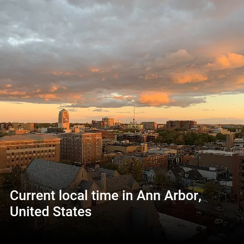 Current local time in Ann Arbor, United States