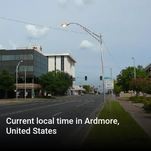 Current local time in Ardmore, United States