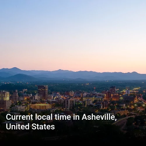 Current local time in Asheville, United States