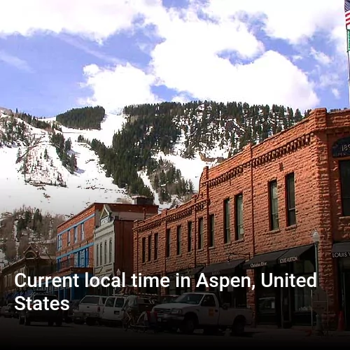 Current local time in Aspen, United States