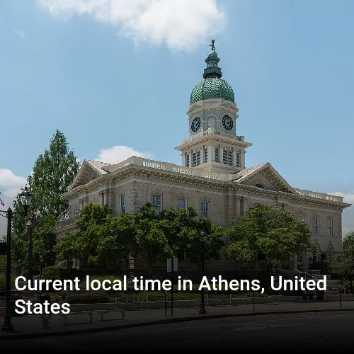 Current local time in Athens, United States