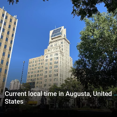Current local time in Augusta, United States