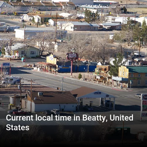 Current local time in Beatty, United States