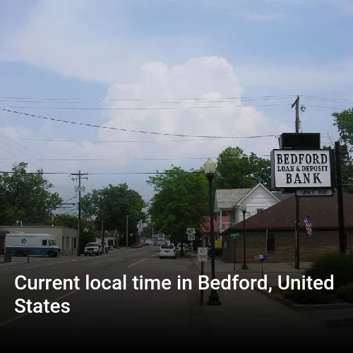 Current local time in Bedford, United States