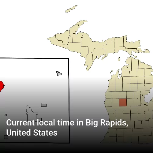 Current local time in Big Rapids, United States