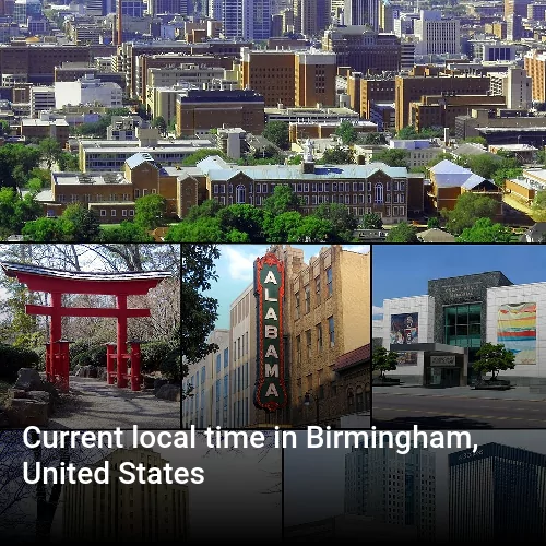 Current local time in Birmingham, United States