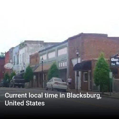 Current local time in Blacksburg, United States