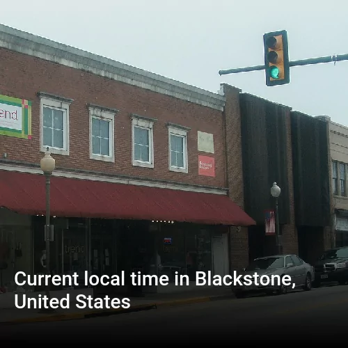 Current local time in Blackstone, United States