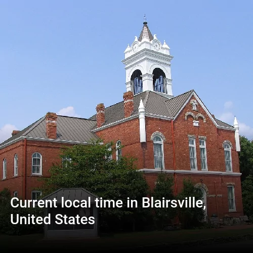Current local time in Blairsville, United States