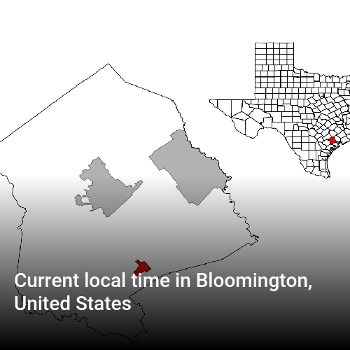 Current local time in Bloomington, United States