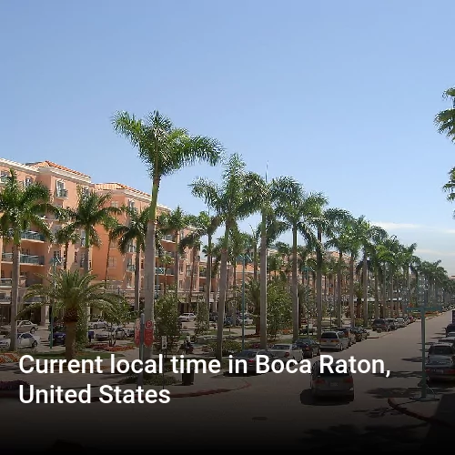 Current local time in Boca Raton, United States