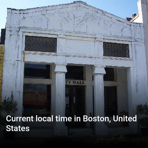 Current local time in Boston, United States