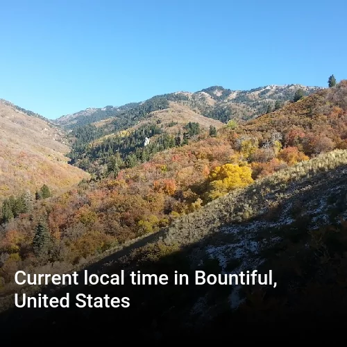 Current local time in Bountiful, United States