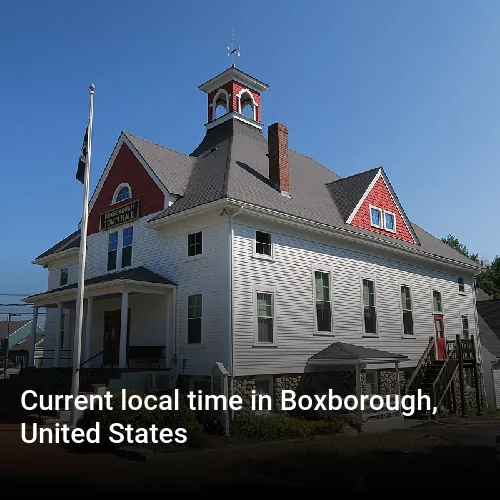 Current local time in Boxborough, United States