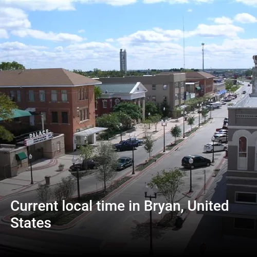 Current local time in Bryan, United States