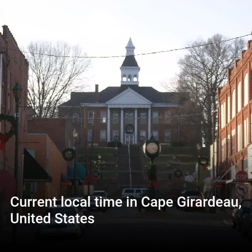 Current local time in Cape Girardeau, United States