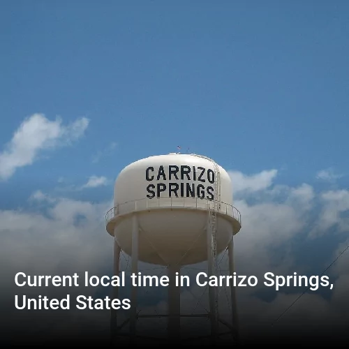Current local time in Carrizo Springs, United States