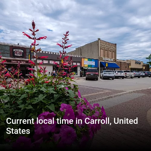 Current local time in Carroll, United States