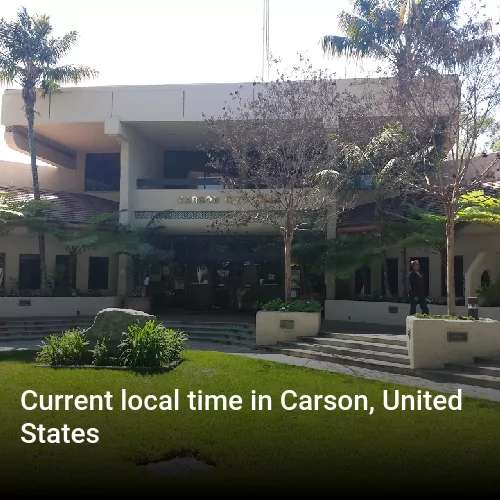 Current local time in Carson, United States