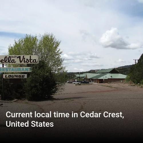 Current local time in Cedar Crest, United States