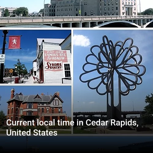 Current local time in Cedar Rapids, United States