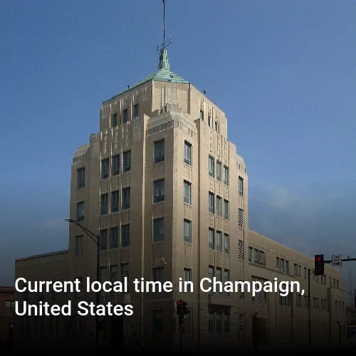 Current local time in Champaign, United States