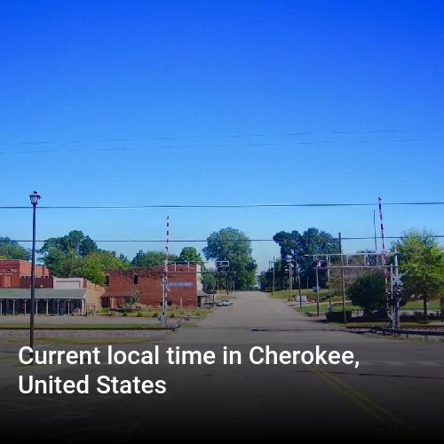 Current local time in Cherokee, United States