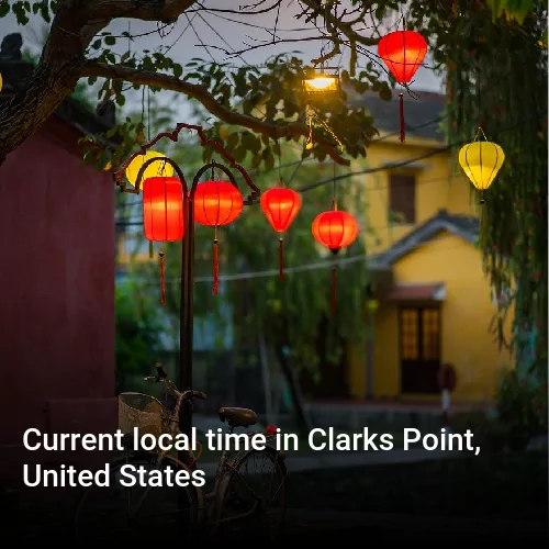 Current local time in Clarks Point, United States
