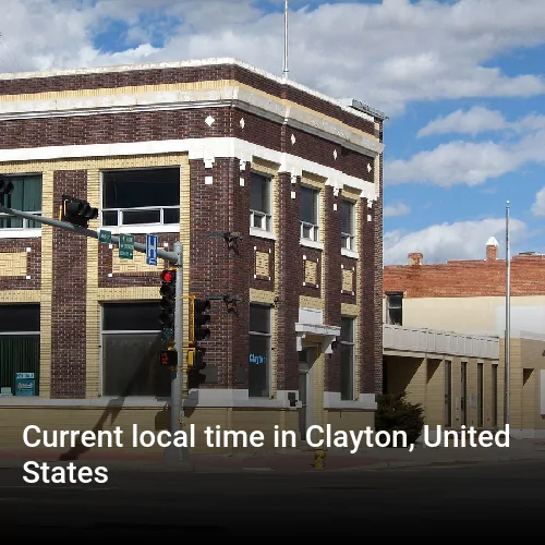Current local time in Clayton, United States
