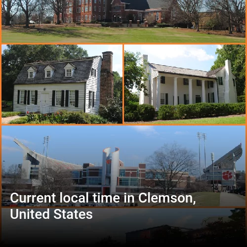 Current local time in Clemson, United States