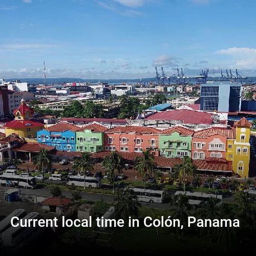 Current local time in Colón, Panama
