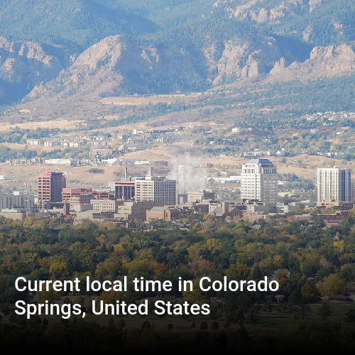 Current local time in Colorado Springs, United States