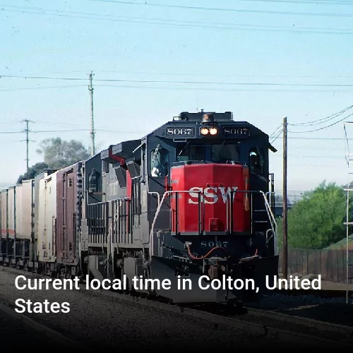 Current local time in Colton, United States