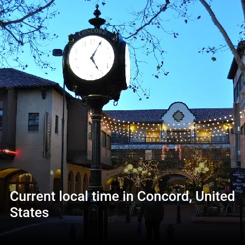 Current local time in Concord, United States