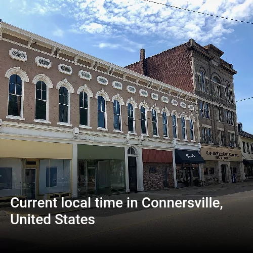 Current local time in Connersville, United States