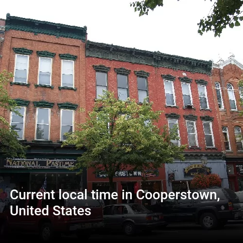 Current local time in Cooperstown, United States