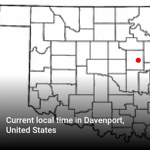 Current local time in Davenport, United States