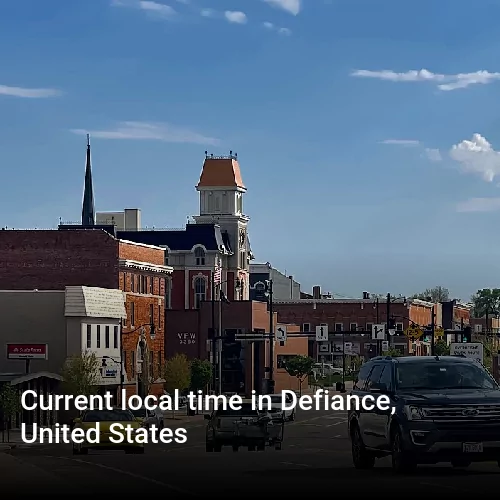 Current local time in Defiance, United States