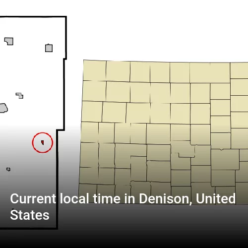 Current local time in Denison, United States