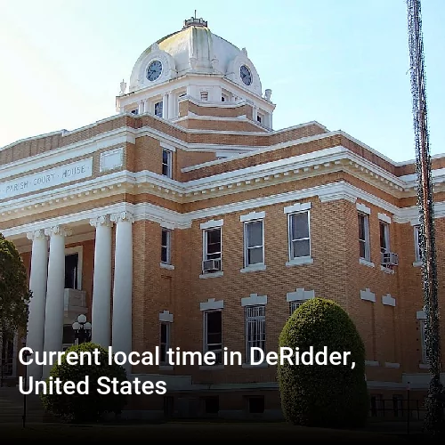 Current local time in DeRidder, United States