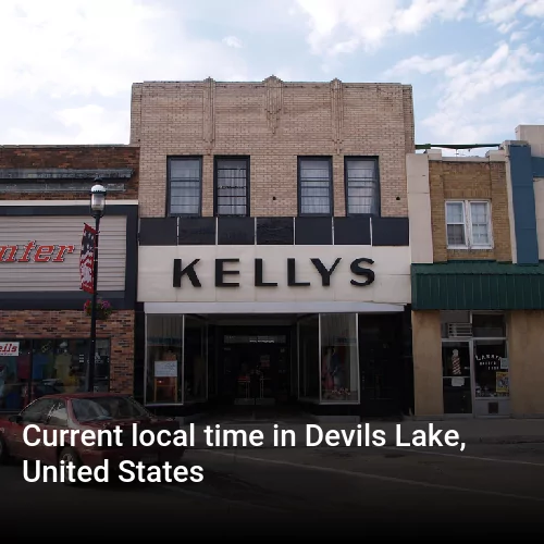 Current local time in Devils Lake, United States