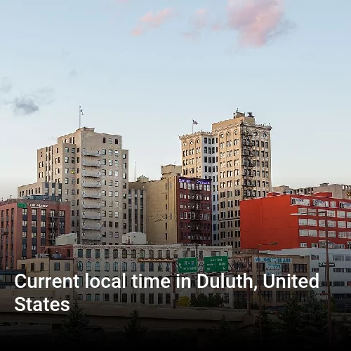 Current local time in Duluth, United States