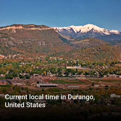 Current local time in Durango, United States