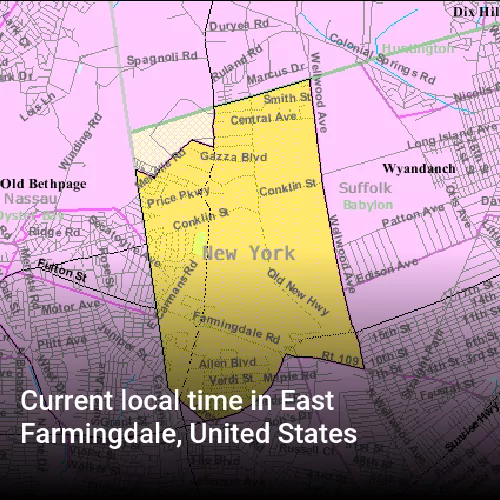 Current local time in East Farmingdale, United States