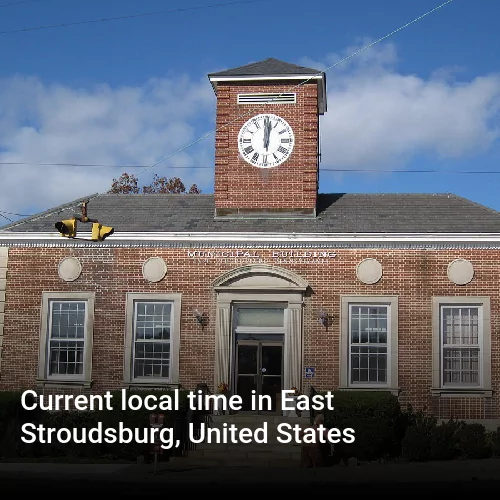 Current local time in East Stroudsburg, United States